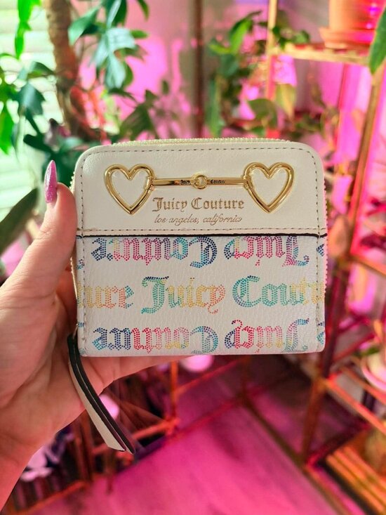 Juicy Couture Handbags - 🌈 Juicy Couture Rainbow Logo Zip Around Wallet 🌈
